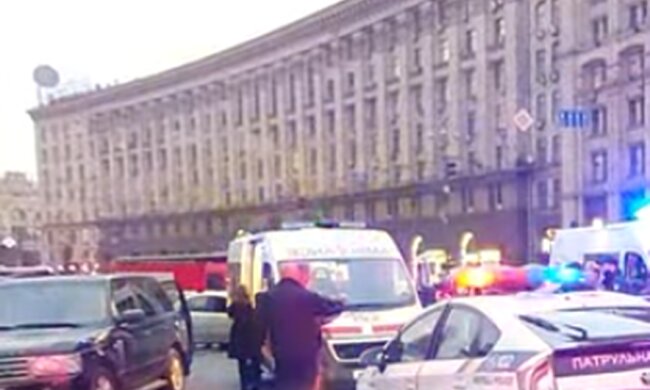 ДТП в центре Киева: есть жертвы. Фото: скриншот Youtube-видео