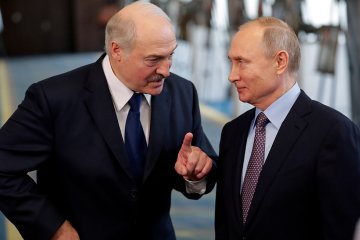 Александр Лукашенко и Владимир Путин, фото - РБК