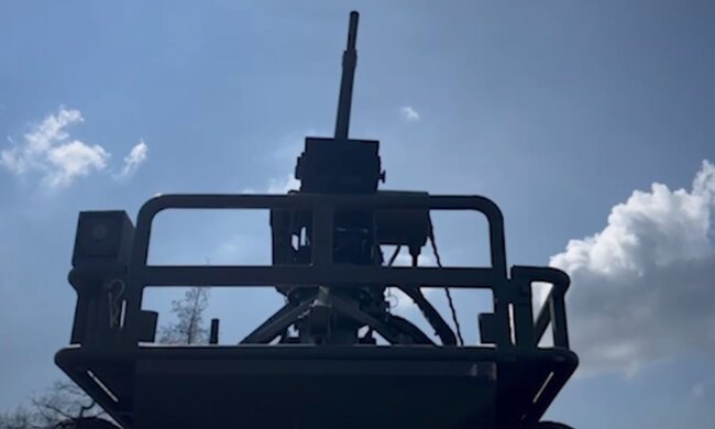 Наземный дрон. Фото: скриншот Telegram-видео