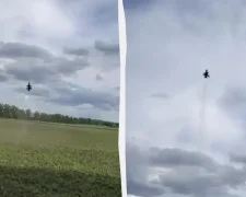 дрон-перехоплювач Генерал Черешня BULLET на тлі неба