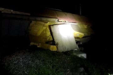 Вибух у Брянській області. Фото: скріншот Telegram-відео