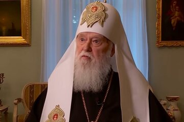 Патриарх Филарет. Фото: скрин Youtube