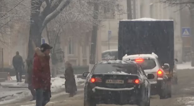 В Украину пришла зима, фото: скриншот с YouTube