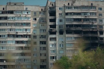 Харьков после русских обстрелов. Фото: YouTube, скрин