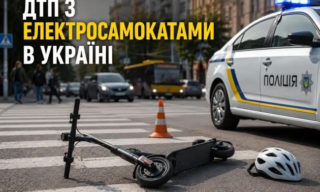 ДТП з електросамокатами в Україні 2026