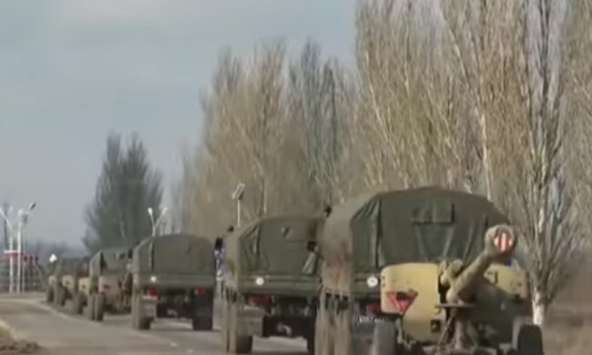 Військова техніка РФ. Фото: скріншот YouTube-відео