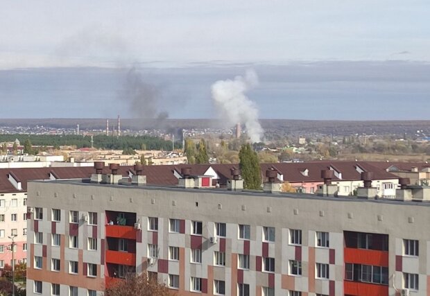Взрыв в Белгородской области. Фото: Telegram