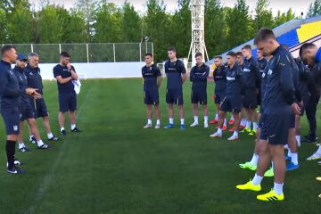 Футбольная сборная Украины. Фото: скриншот YouTube-видео.