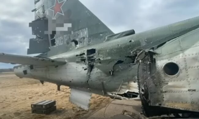 Вражеский Су-25. Фото: скриншот YouTube-видео