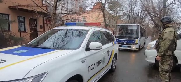 Полиция. Фото: скрин видео пресс-службы ГУ НП Одесской области