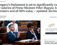 Засідання парламенту Угорщини, де депутати проголосували за зменшення власних зарплат