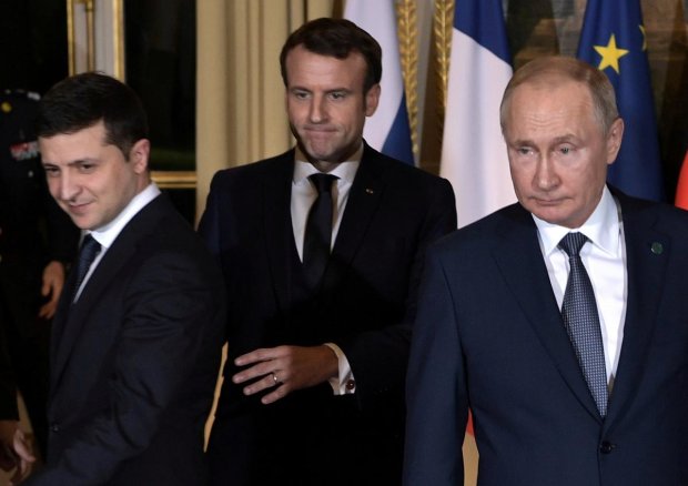 Переговоры Зеленского и Путина в Париже, фото: unian.net