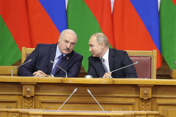 Александр Лукашенко и Владимир Путин