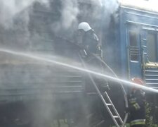 Пожар на Укрзалиныце. Фото: скирншот Youtube