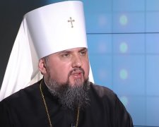 Предстоятель Православной церкви Украины, митрополит Епифаний. Фото: скриншот YouTube