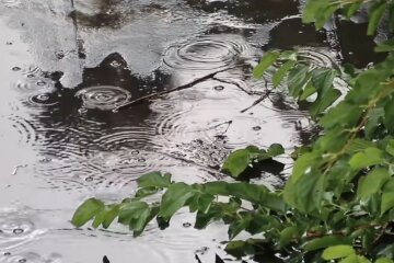 Дощ.  Фото: скріншот YouTube-відео