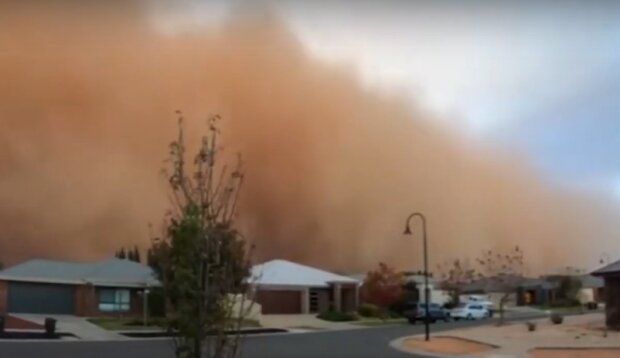 Песчаная буря. Фото: скриншот видео