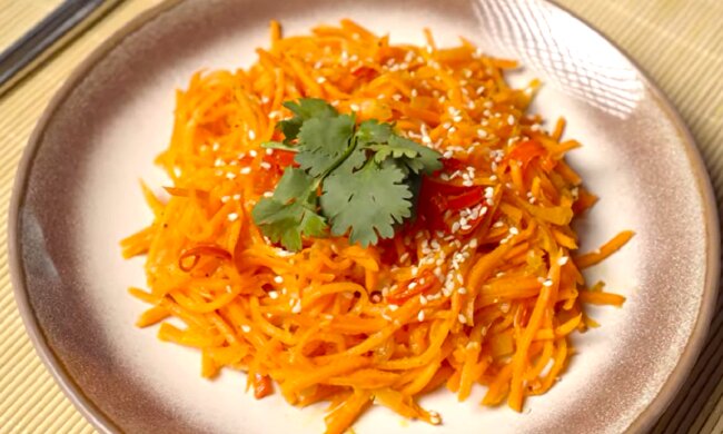 Морква по-корейська. Фото: YouTube