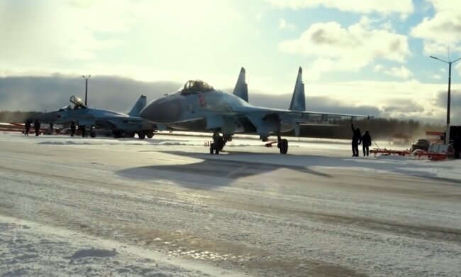 Винищувачі рф. Фото: скріншот YouTube-відео