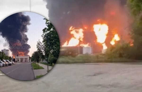 Пожежа на складі боєприпасів у Ленінградській області