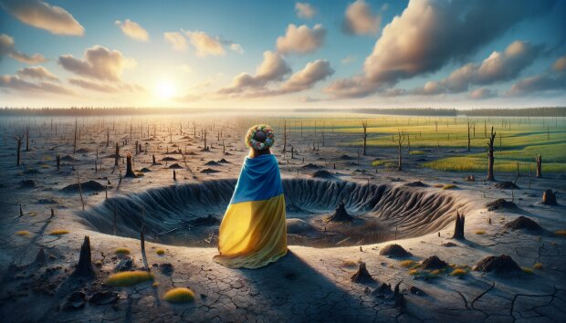 Війна в Україні. Фото: ШІ