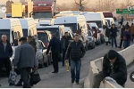 Очереди на границе. Фото: скриншот видеозаписи