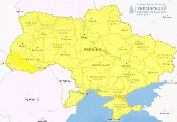 Карта Украины. Фото: Facebook