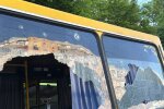 Последствия утренней атаки на Одессу 8 июня 2026 года: поврежденная остановка общественного транспорта