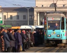 Днепр, транспорт, люди, улица