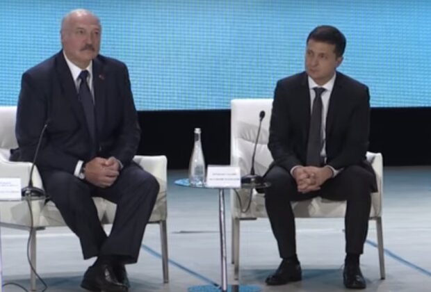 Владимир Зеленский и Александр Лукашенко. Фото: скриншот видео