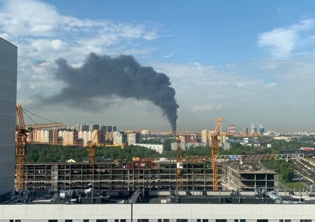 Пожар в москве. Фото: Telegram