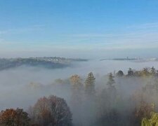 Туман над городом. Фoто: скриншот Instagram