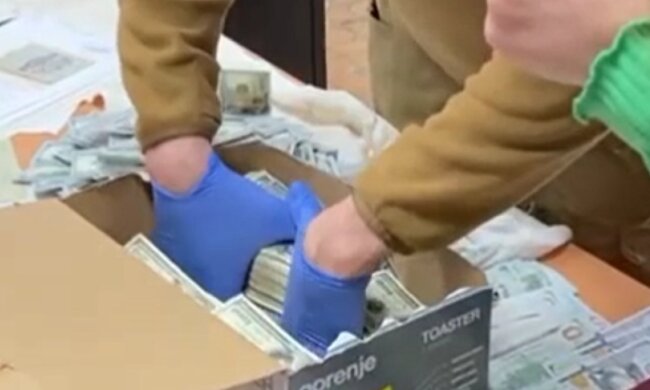 Обшук у ексголови ВЛК. Фото: скрін відео "Труха"