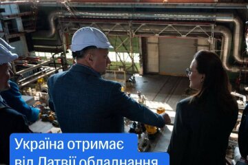 Юлия Свириденко во время визита в Латвию для переговоров по энергетическому оборудованию