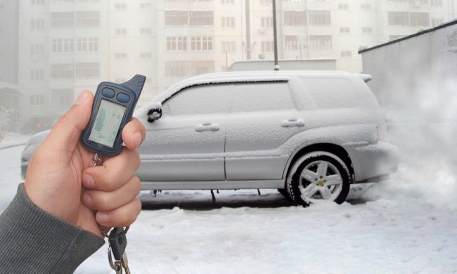 Прогревание автомобиля зимой