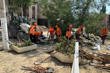 Строители. Фото:t.me/odesacityofficial