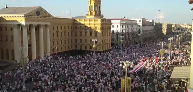 Марш Свободы в Минске. Фото: скриншот YouTube