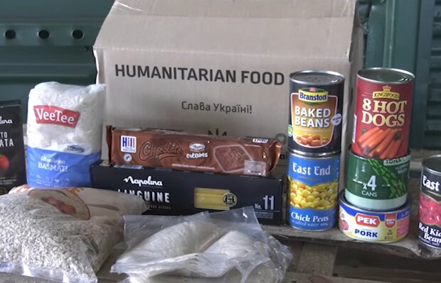 Гуманитарная помощь.  Фото: скриншот YouTube-видео