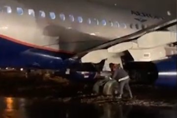 Взлет в аэропорту Шереметьева