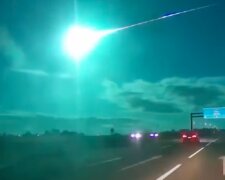 Падіння метеорита у Португалії. Фото: скріншот YouTube