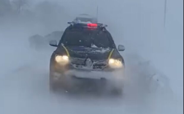 Снежная буря. Фото: скрин видео