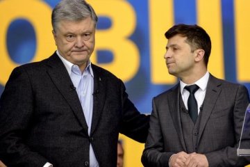 Петр Порошенко и Владимир Зеленский. Фото: Getty Images