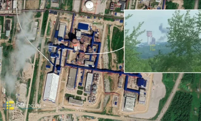 Наслідки атаки українських дронів на хімічний завод у Пермському краї рф