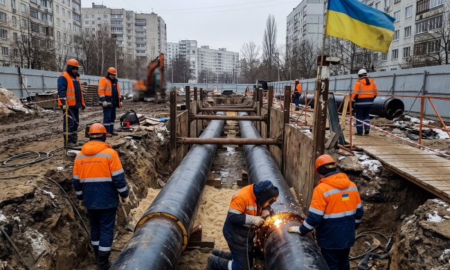 тепломережа Київ Теремки будівництво труб