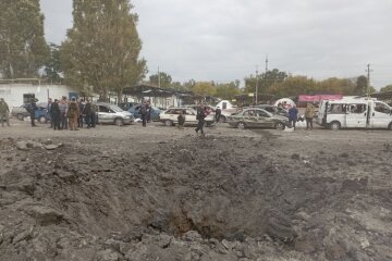 Місце після удару окупантів. Фото: Telegram