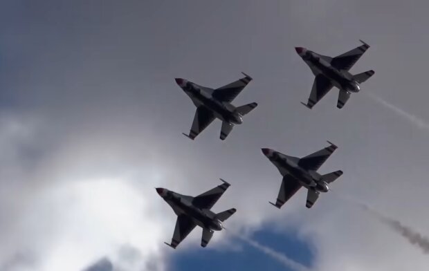 Винищувачі F-16. Фото: скріншот YouTube-відео