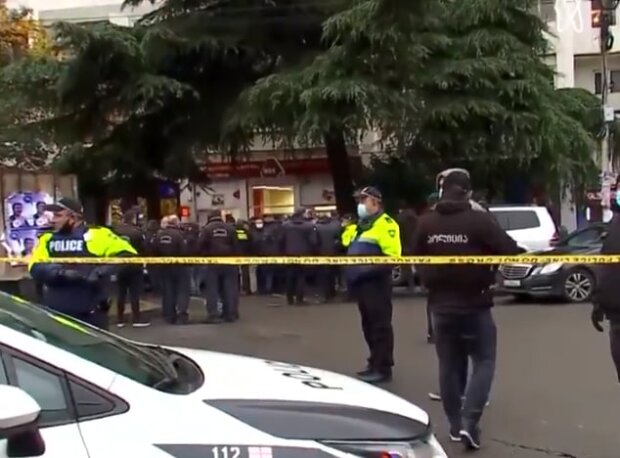 Теракт в Тбилиси. Фото: скрин с видео в Twitter