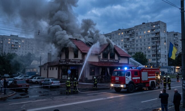 пожежа ресторан Київ Лісовий масив ДСНС