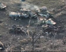 Розбиті танки росії. Фото: Telegram