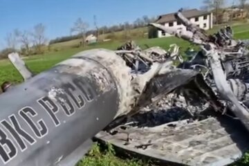 Збитий літак рф. Фото: скріншот YouTube-відео